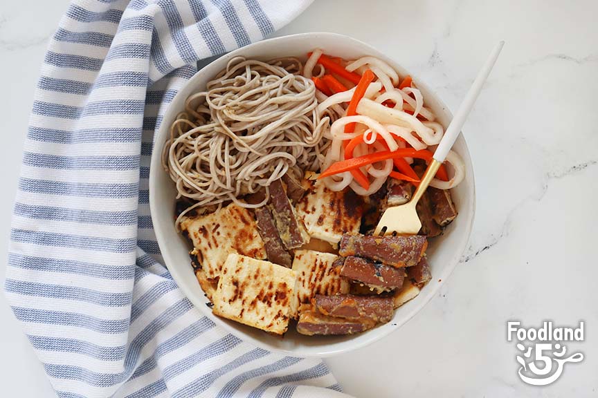 Miso Tofu with Soba